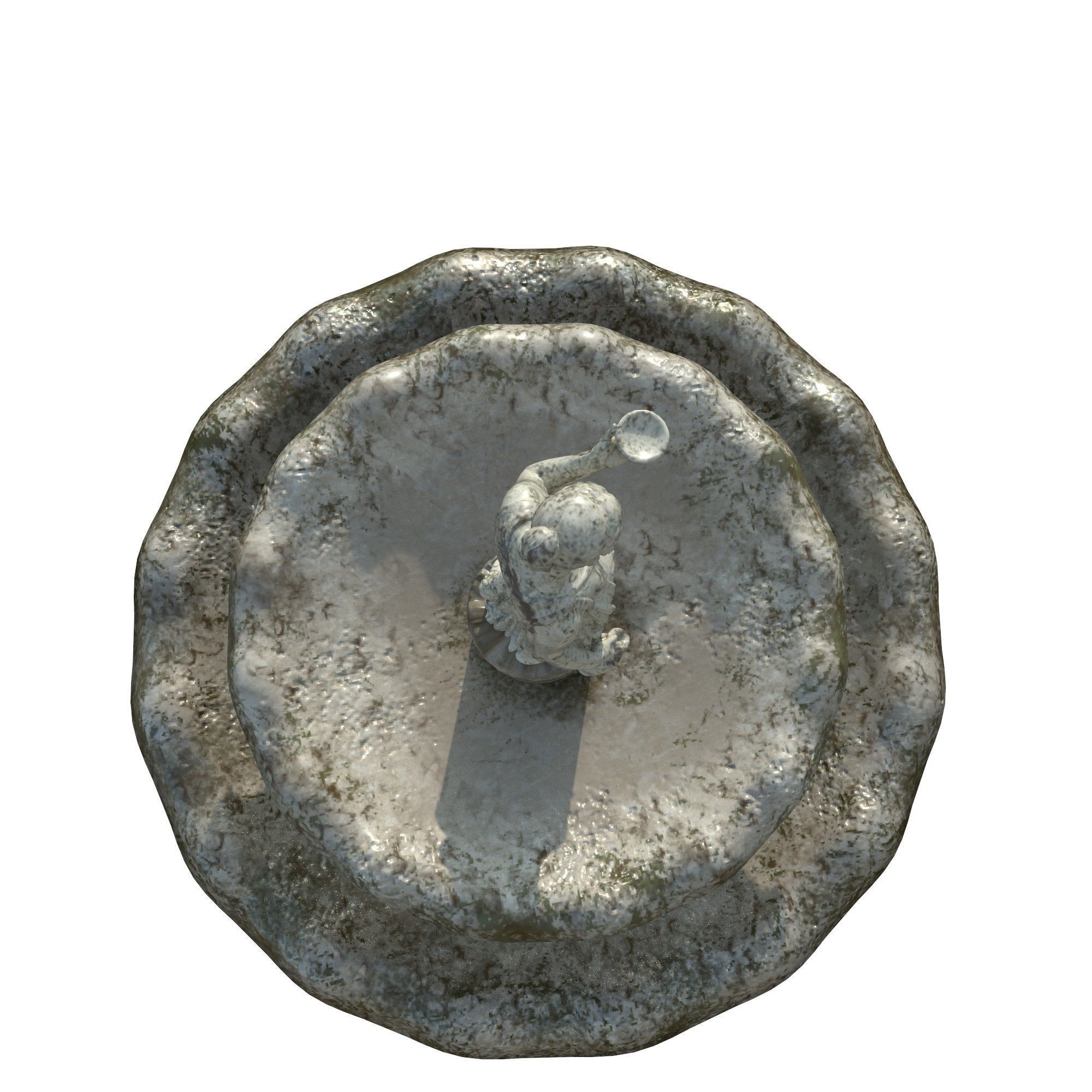 Fountain marble 3D model_3