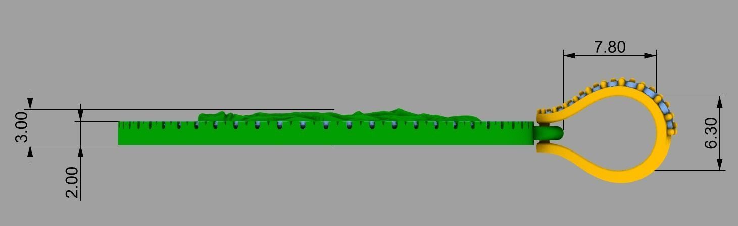 Lion Pedant 3D print model_5