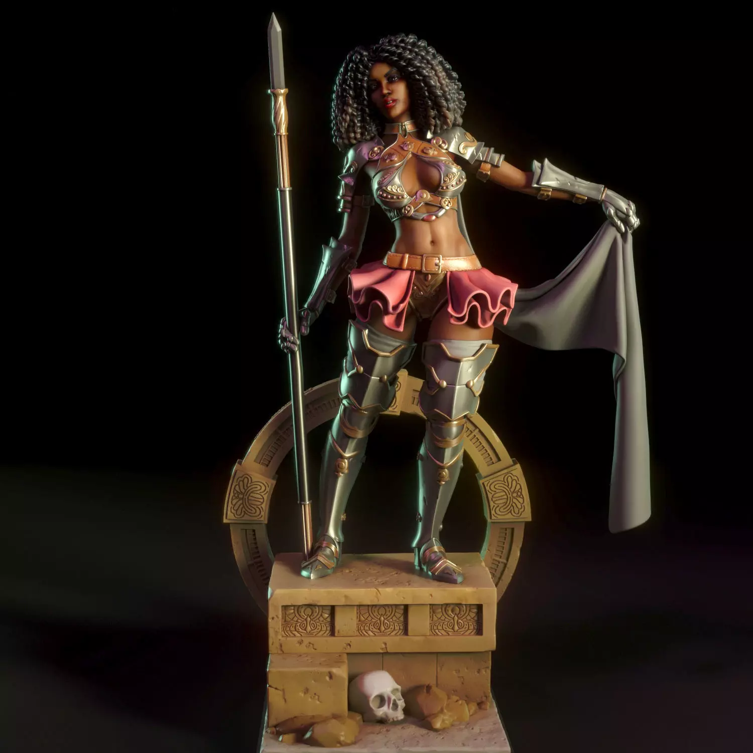 Iza - Female knight 3D print model
