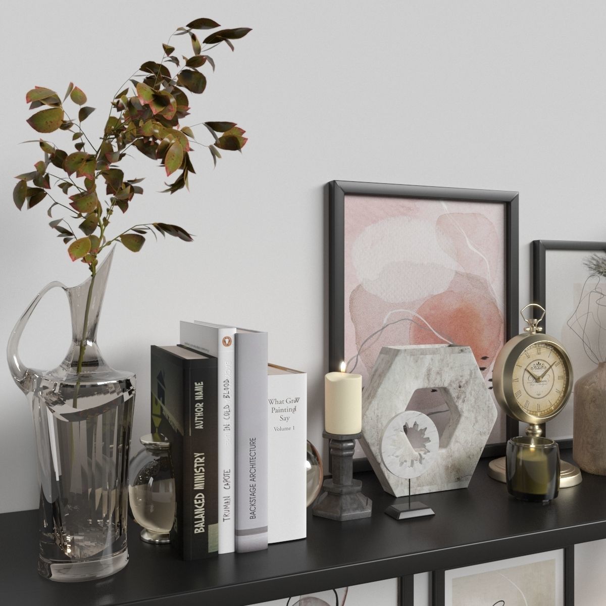 Decoration shabby chic home decor 3D model_3