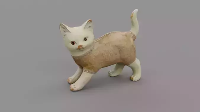 Cat statuette 01