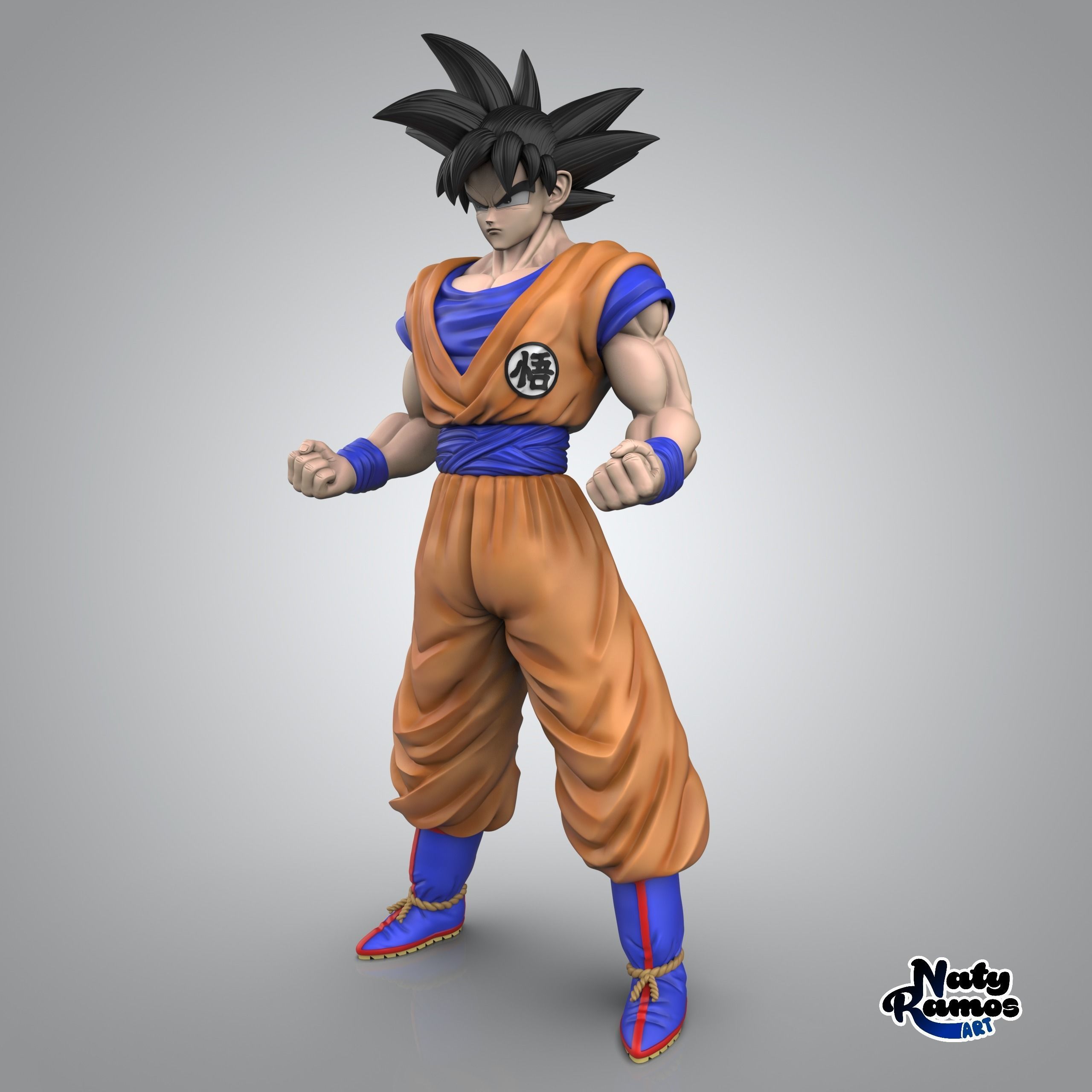 GOKU dragon ball 3D print model_1