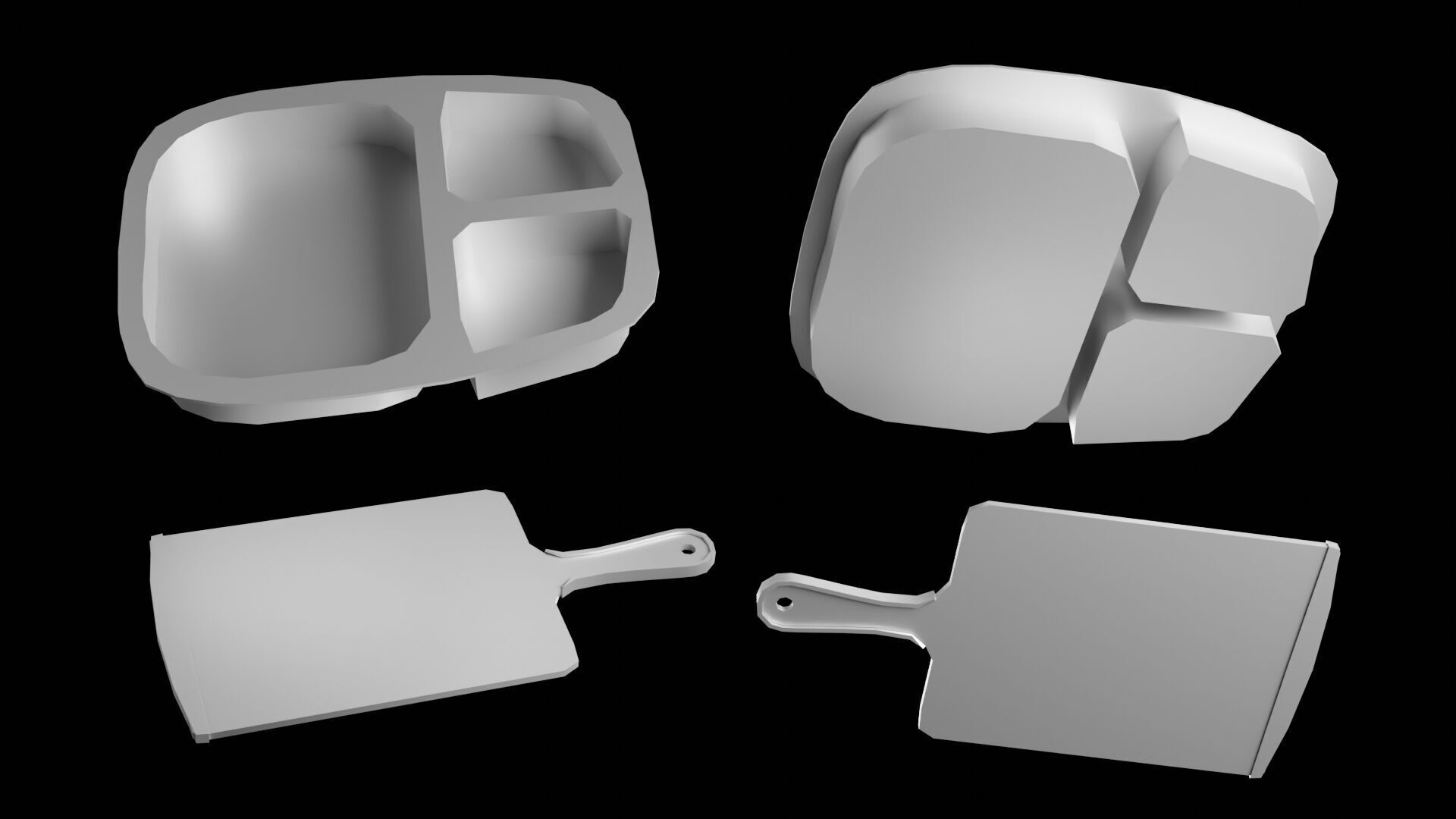Camping Cookware Set Low-poly 3D model_24