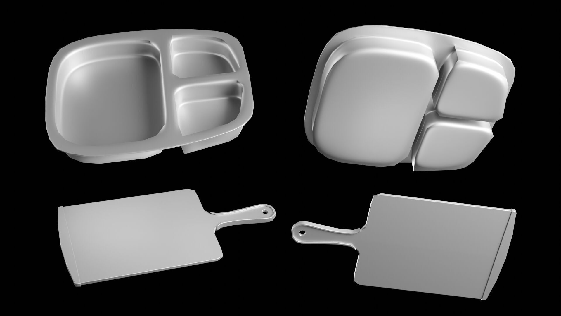 Camping Cookware Set Low-poly 3D model_32