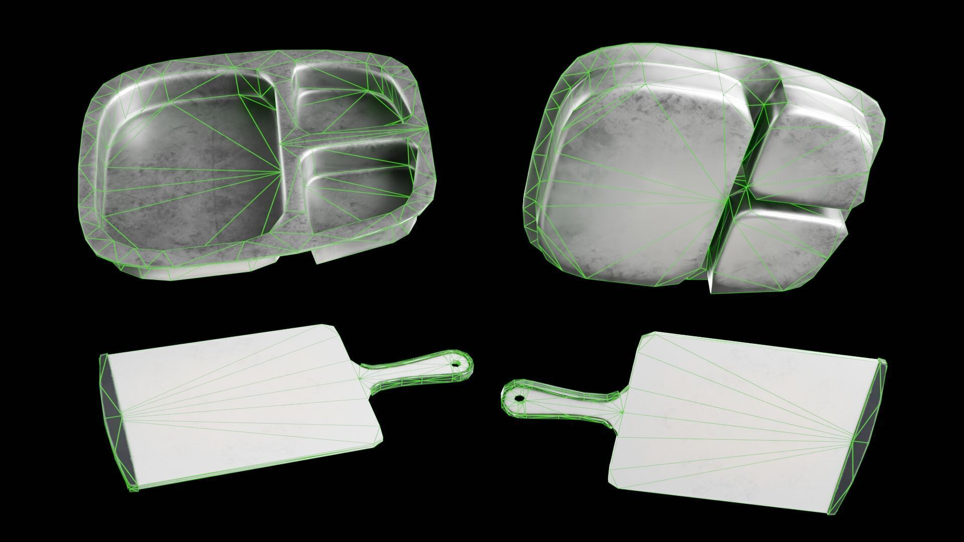 Camping Cookware Set Low-poly 3D model_16