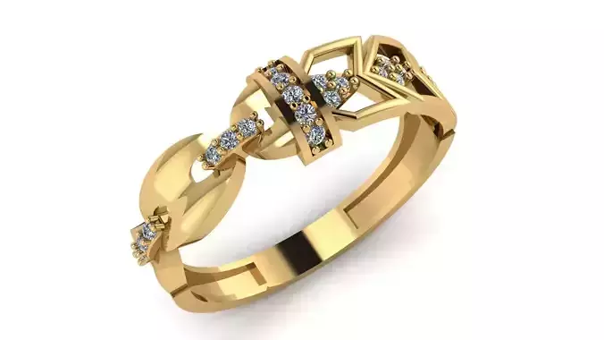 wedding Ring cocktail gemstone printable collection D 004