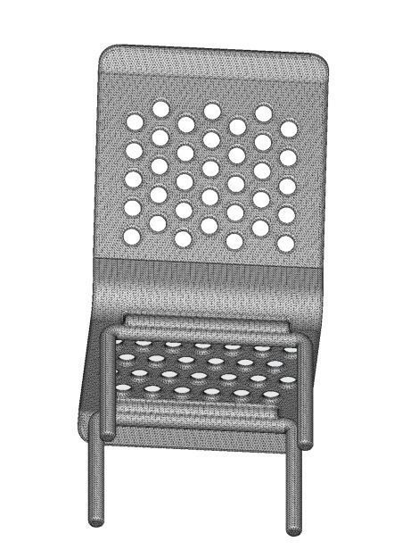 Wooden Furniture Chair 3D model_5