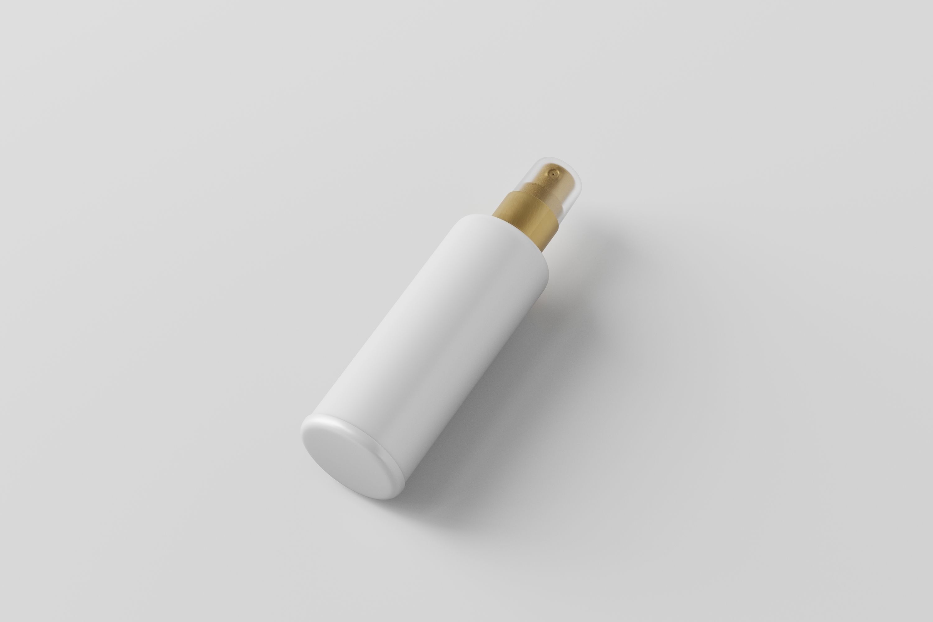 Bottle and tube cosmetic collection Low-poly 3D model_9