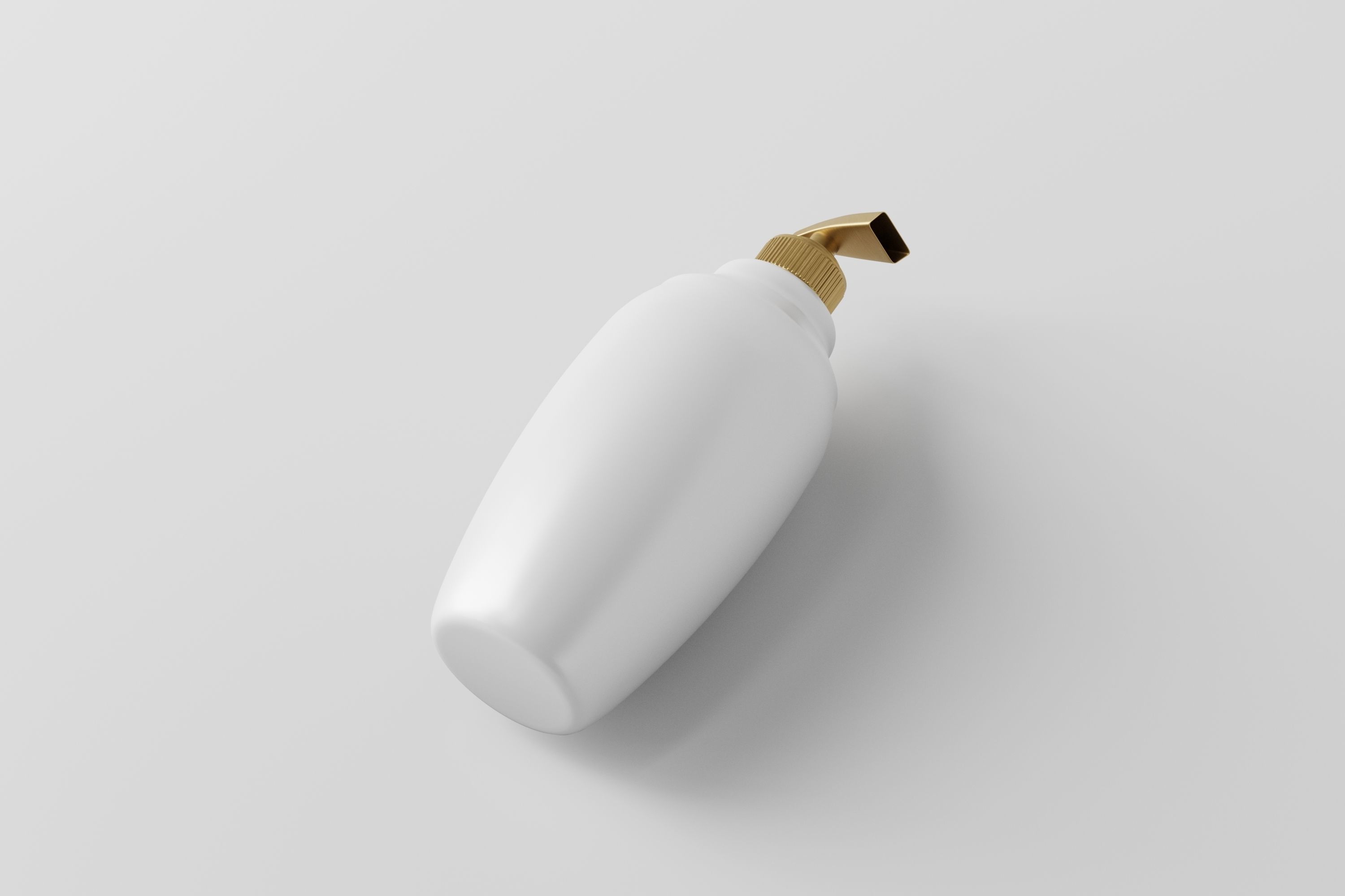 Bottle and tube cosmetic collection Low-poly 3D model_12