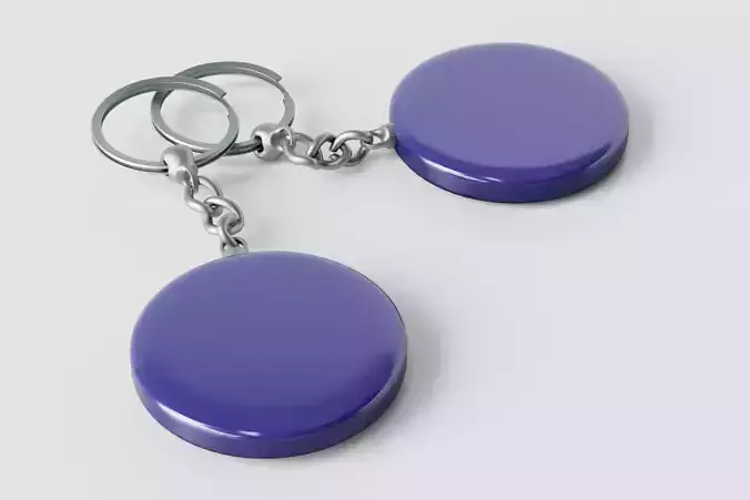 Key Chain Holder Mockup Low-poly 3D model
