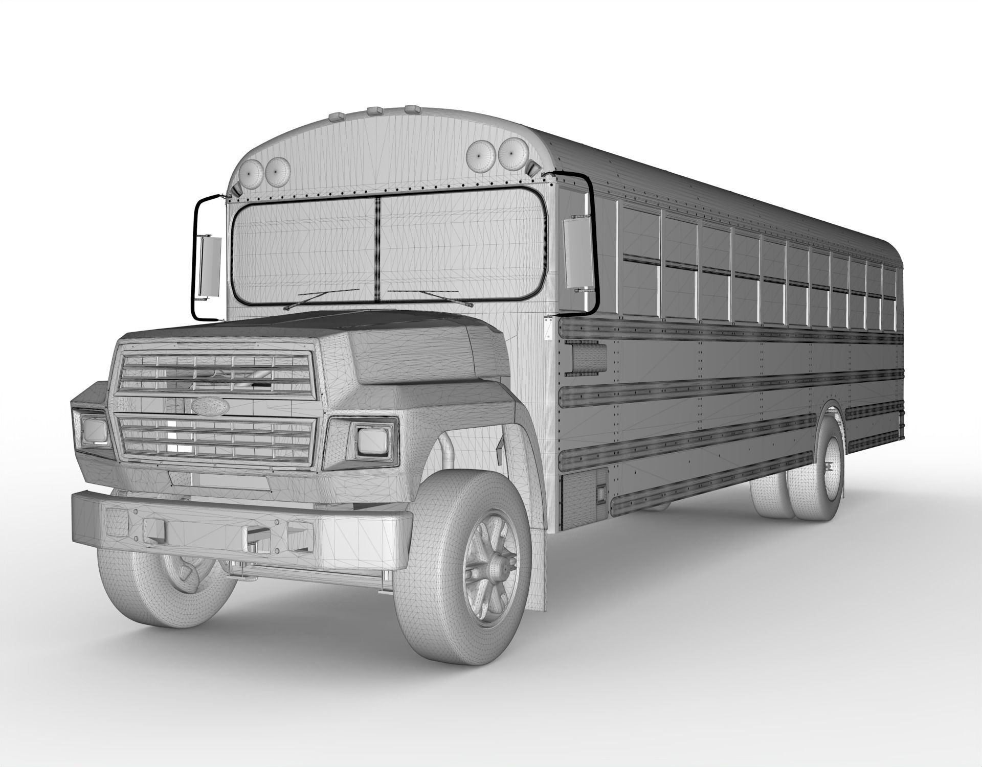 Carpenter School Bus  3D model_7