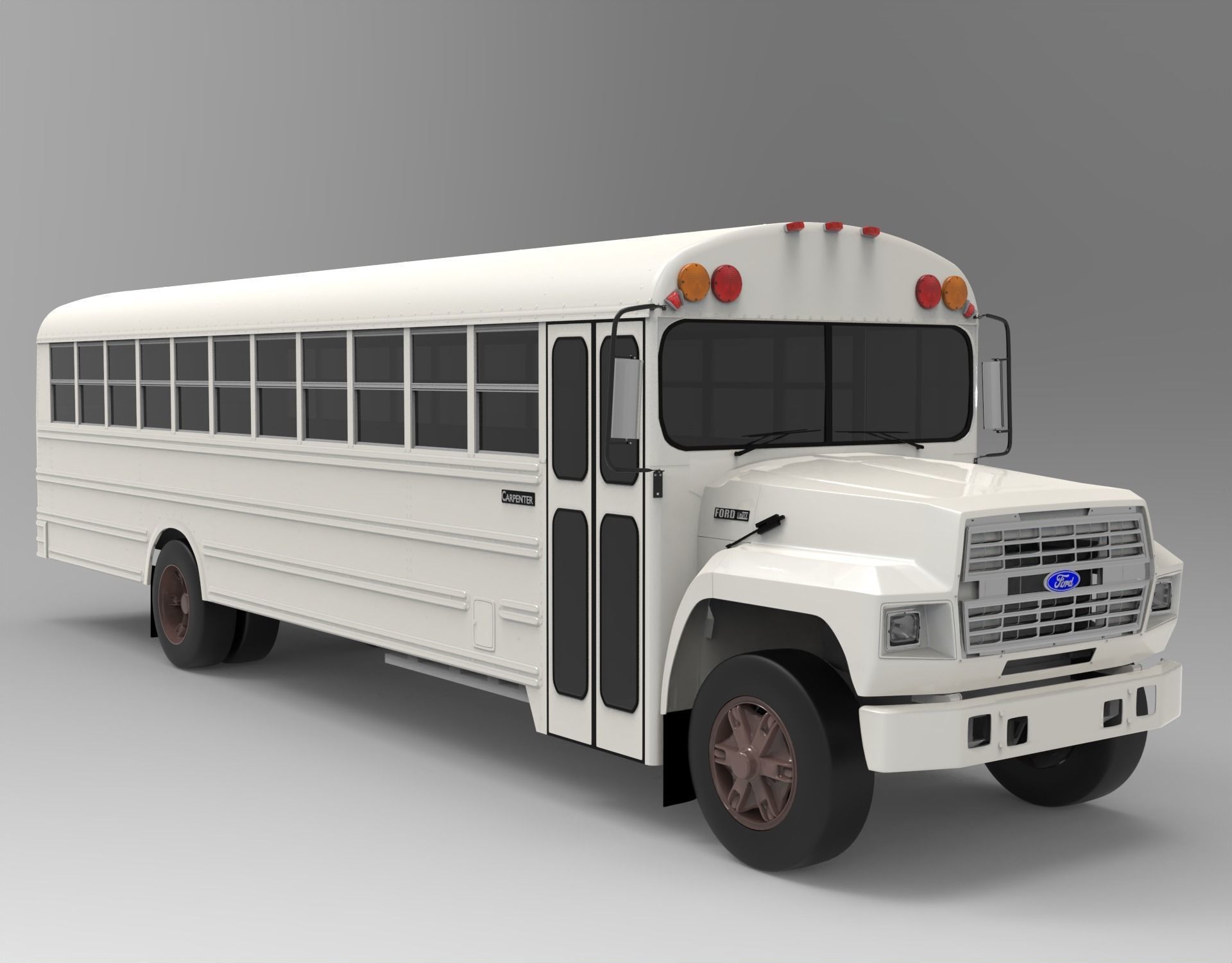 Carpenter School Bus  3D model_9