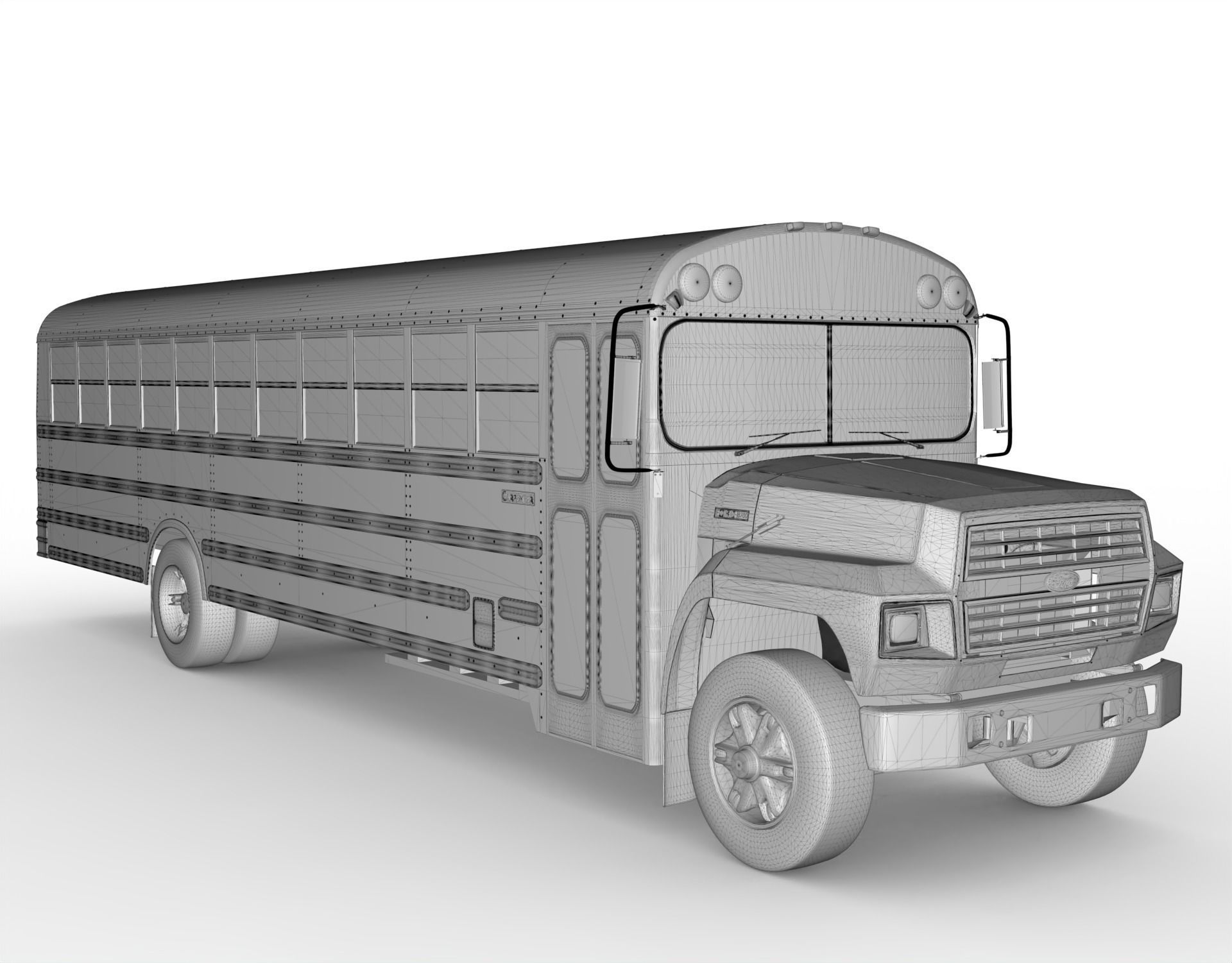 Carpenter School Bus  3D model_4