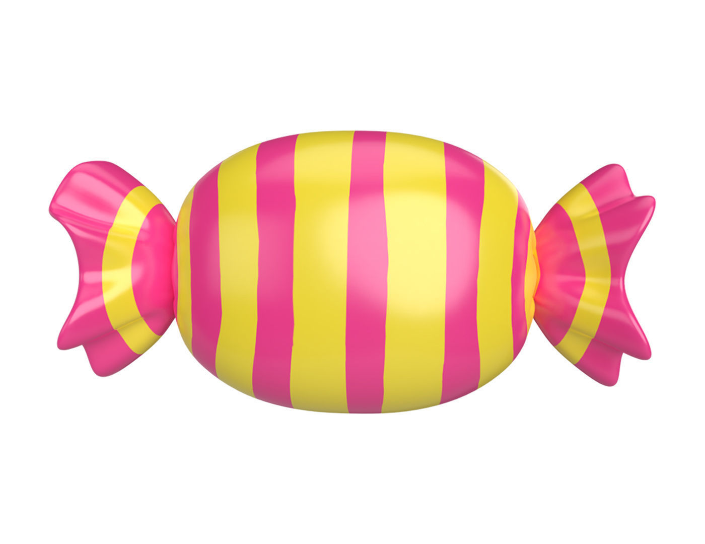 Cartoon Candy Low-poly 3D model_4