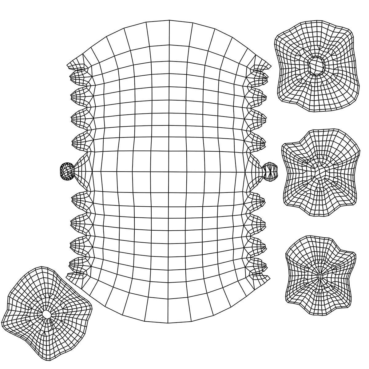 Cartoon Candy Low-poly 3D model_6