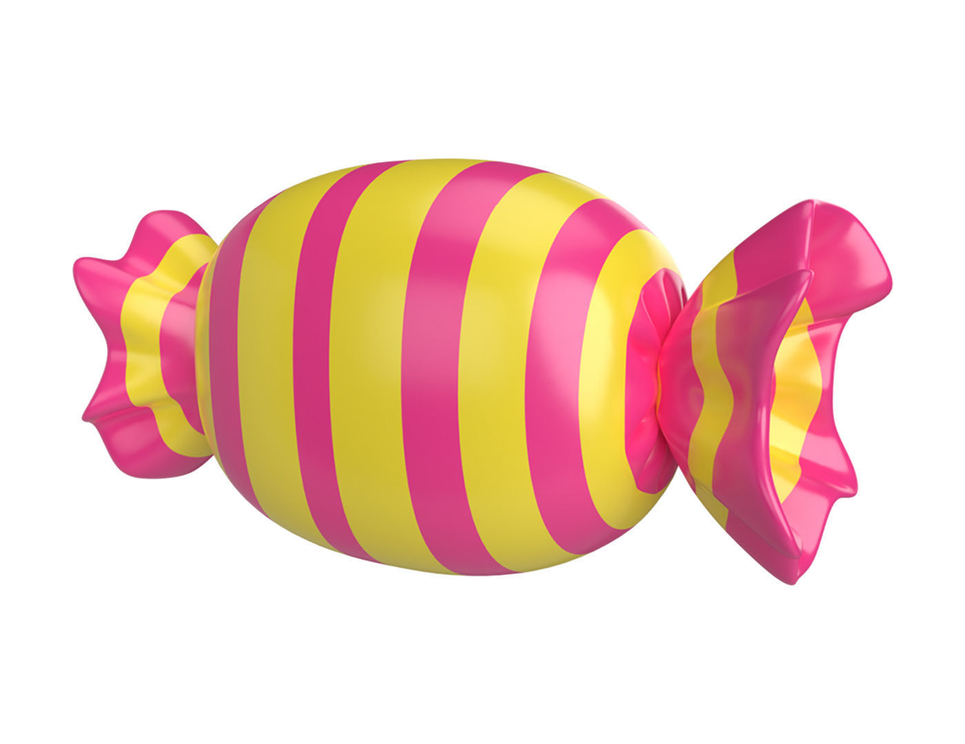 Cartoon Candy Low-poly 3D model_1