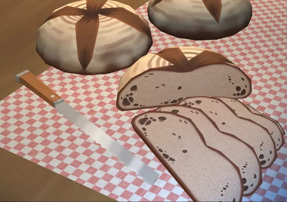 German Bread -Bauernbrot- Free low-poly 3D model