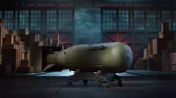 Little Boy bomb 3D model