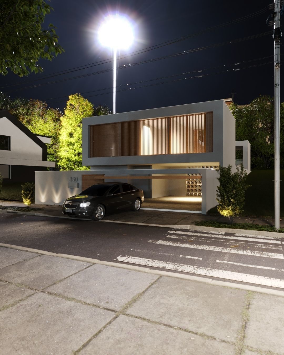 House Nanet exterior scene 3D model 3D model_5