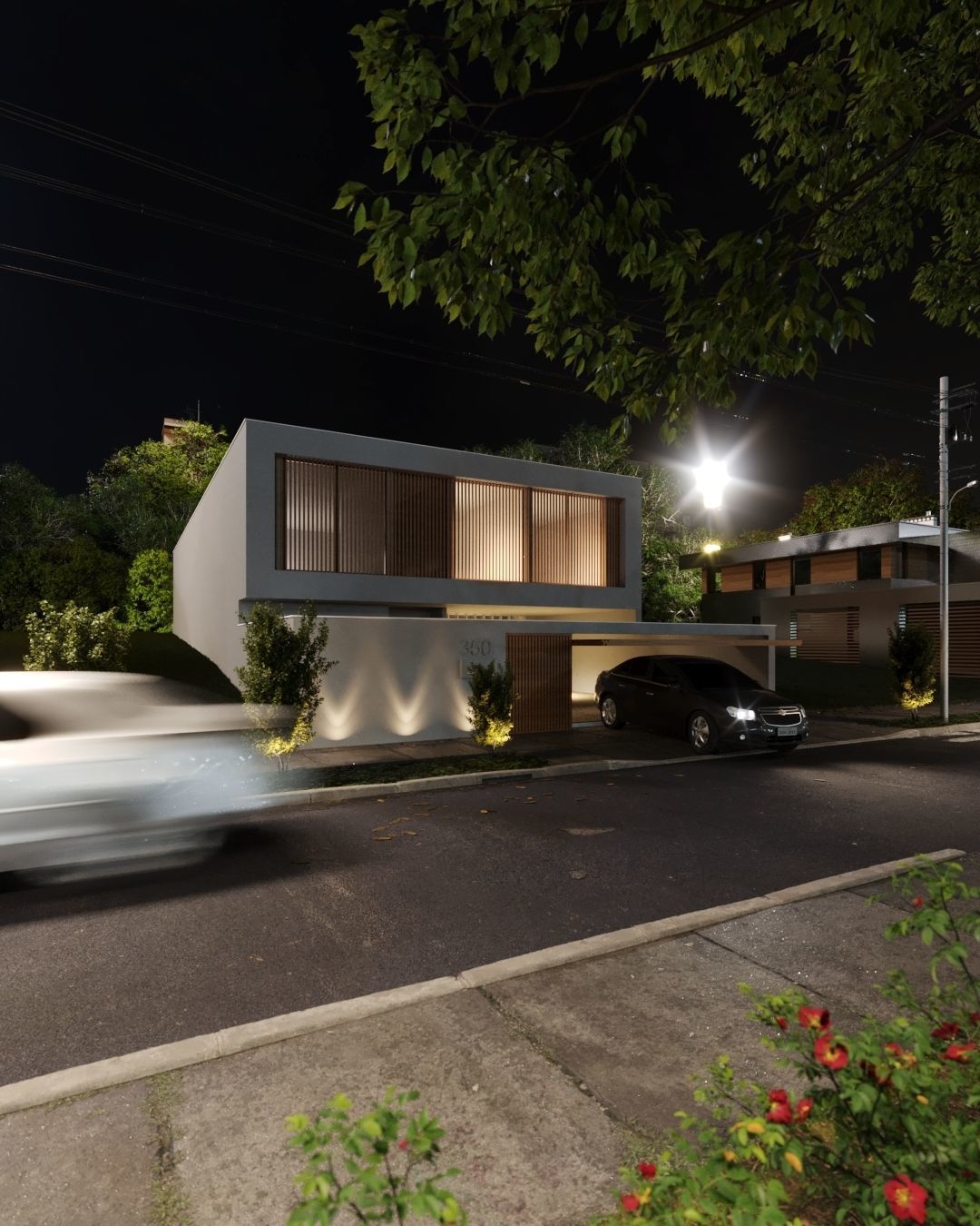 House Nanet exterior scene 3D model 3D model_3