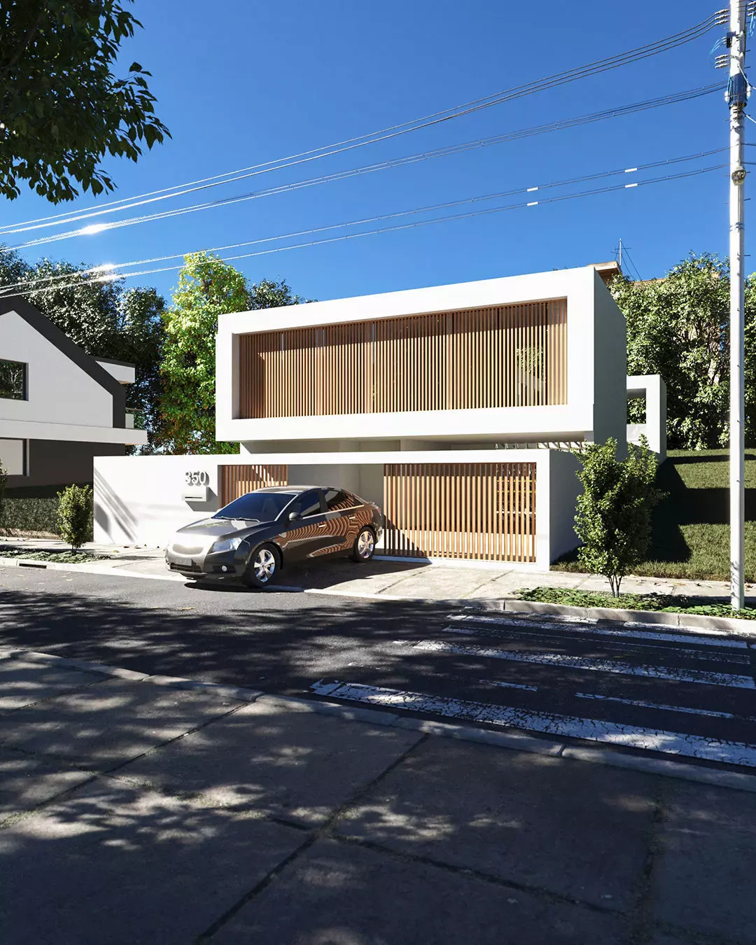 House Nanet exterior scene 3D model 3D model_0