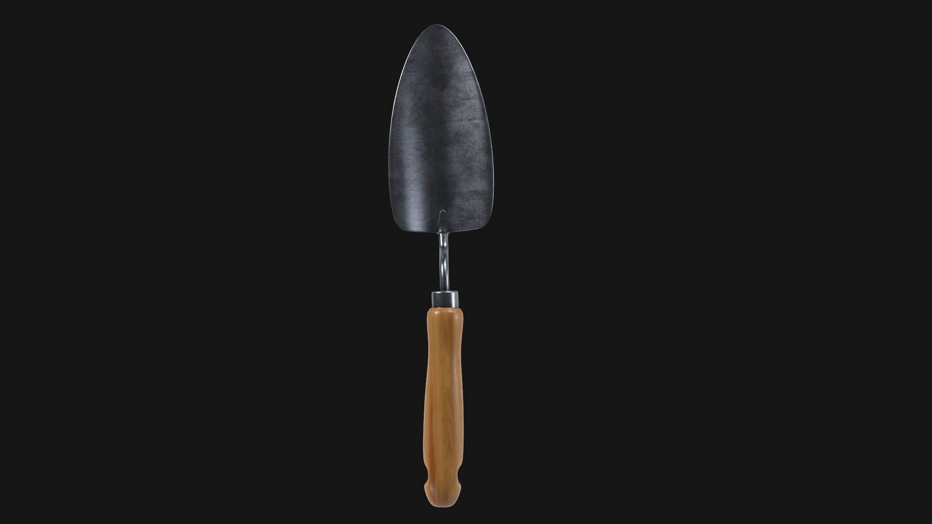 Trowel garden spatula Low-poly 3D model_7