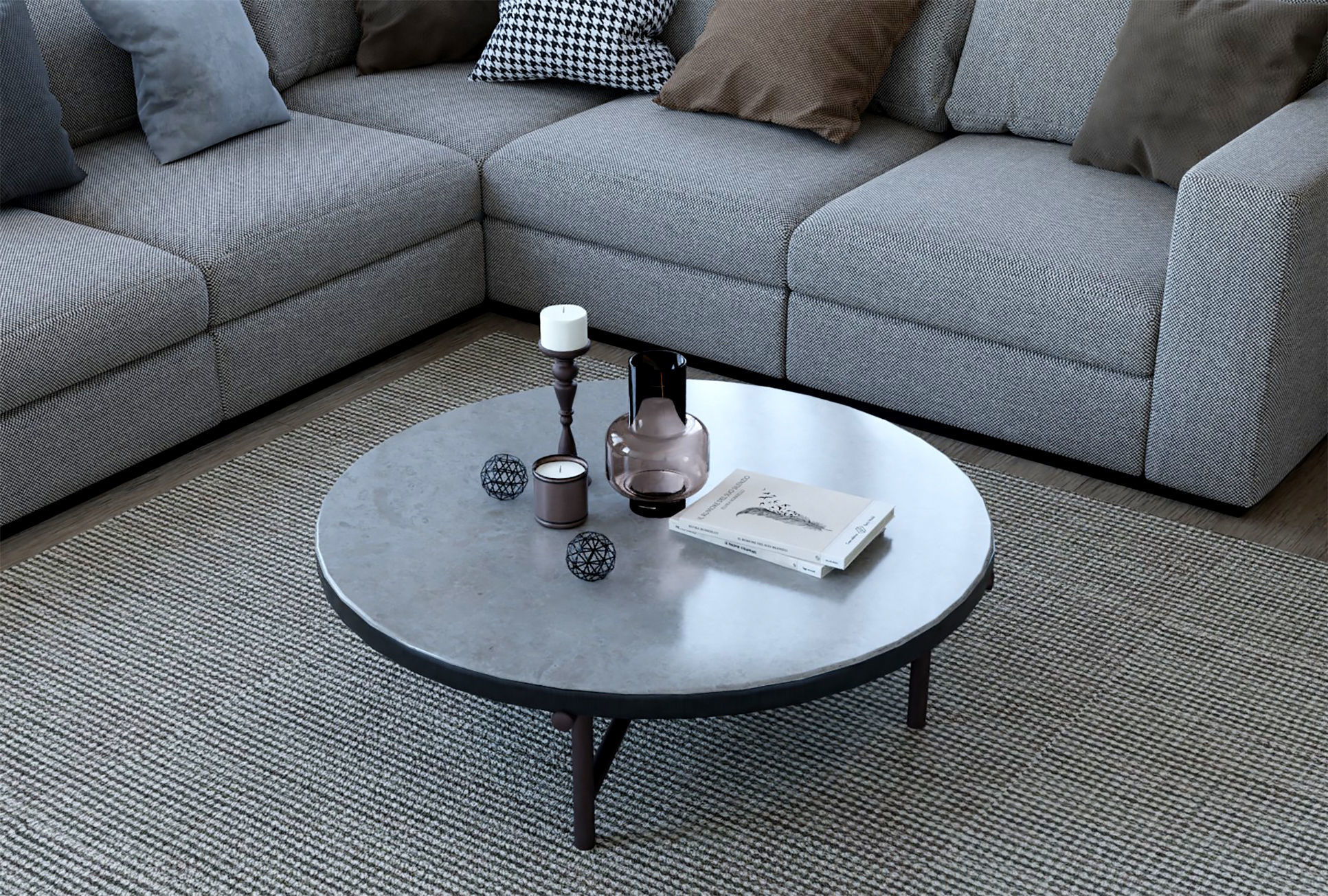Livingroom Scene with Animation 3D model_3