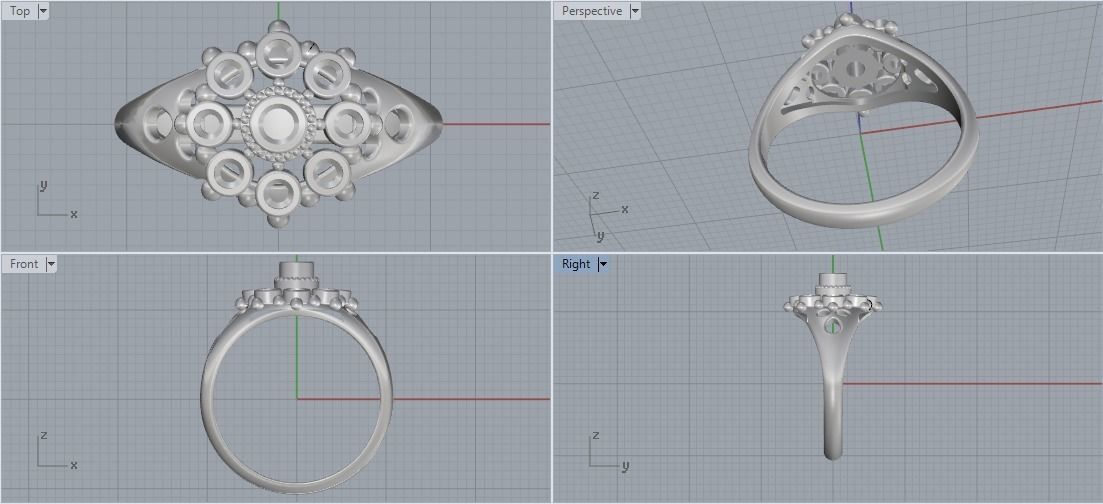 Ring Model 1930 3D print model_5