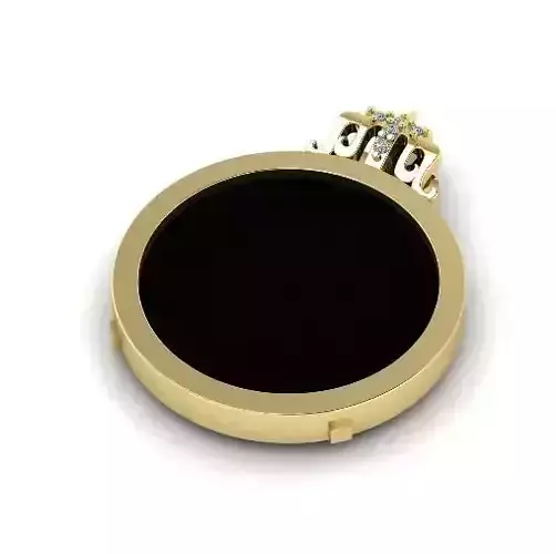 Pendant with a place for a large round stone Model 1929