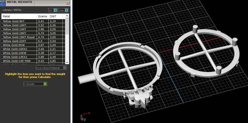 Pendant with a place for a large round stone Model 1929 3D print model_7