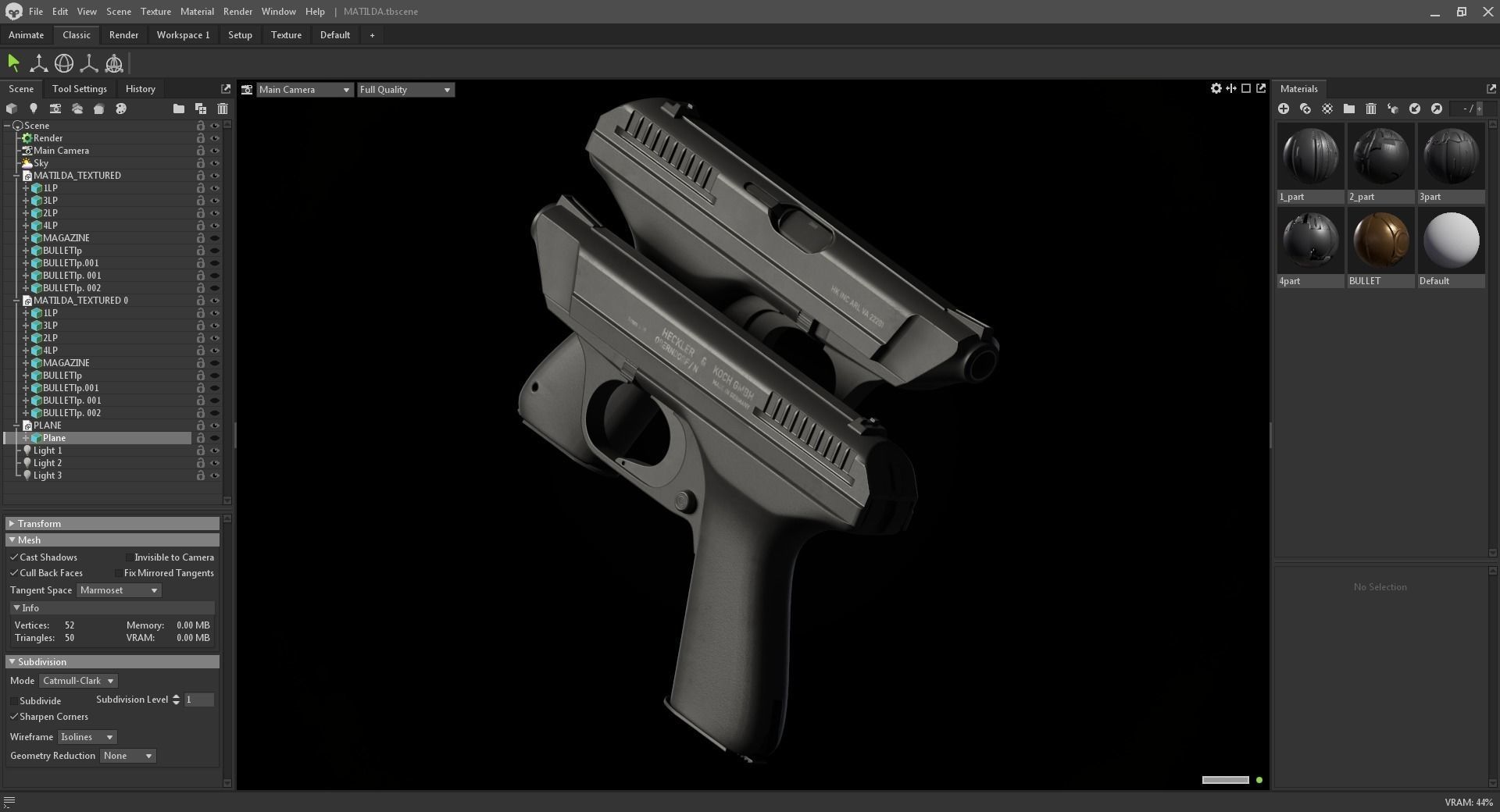 HK VP70 Low-poly 3D model_5