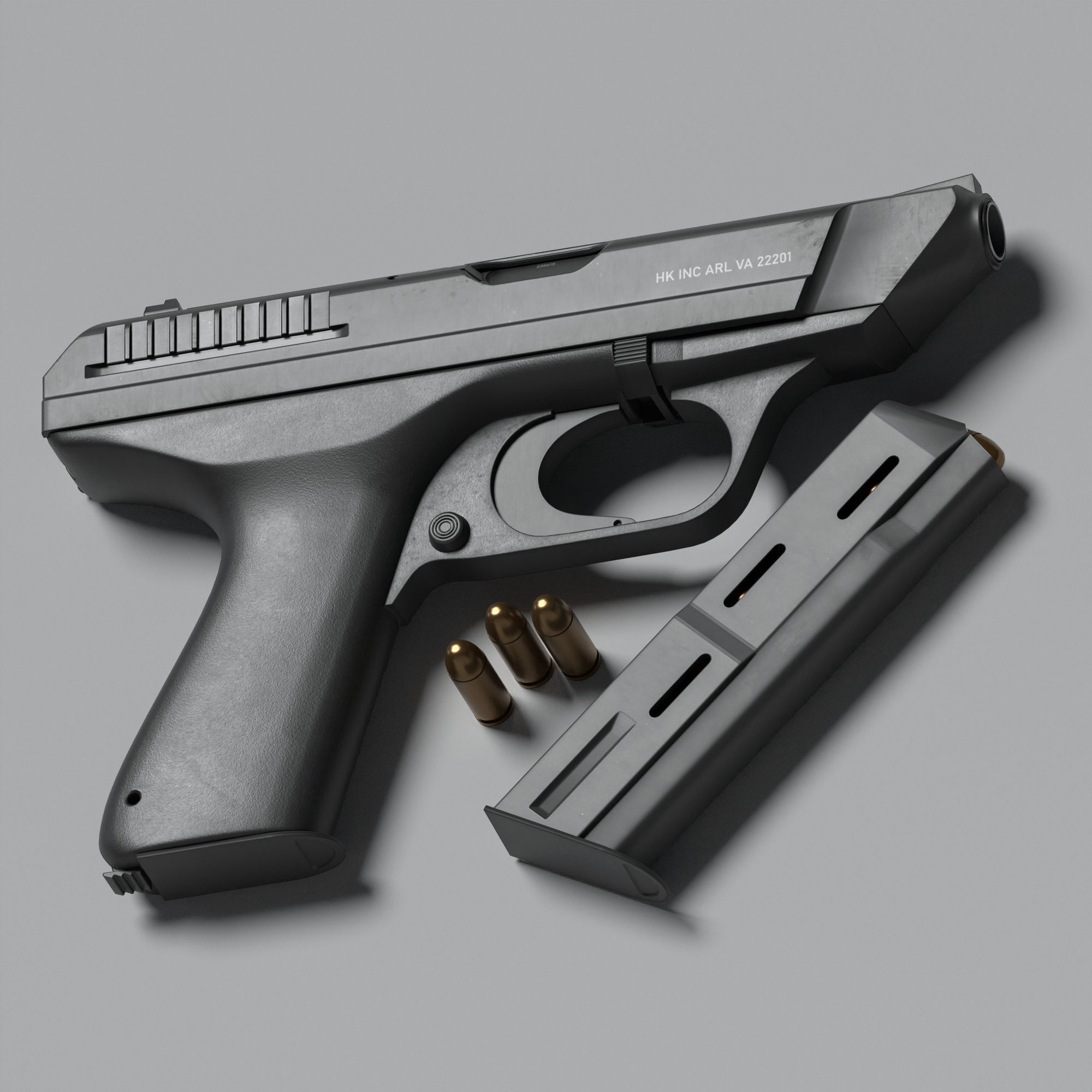 HK VP70 Low-poly 3D model_3