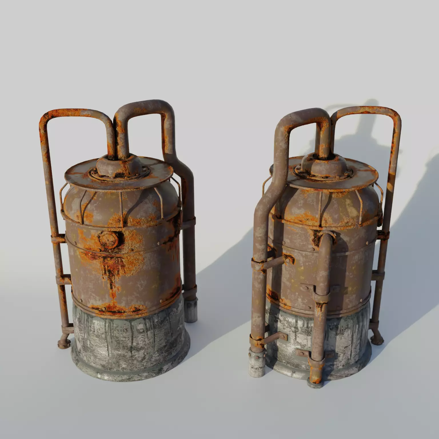 Rusted Metal Silo 3D model