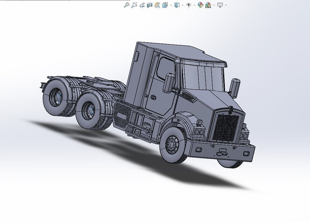 Kenworth T410SAR Truck Model Design 3D print model_21