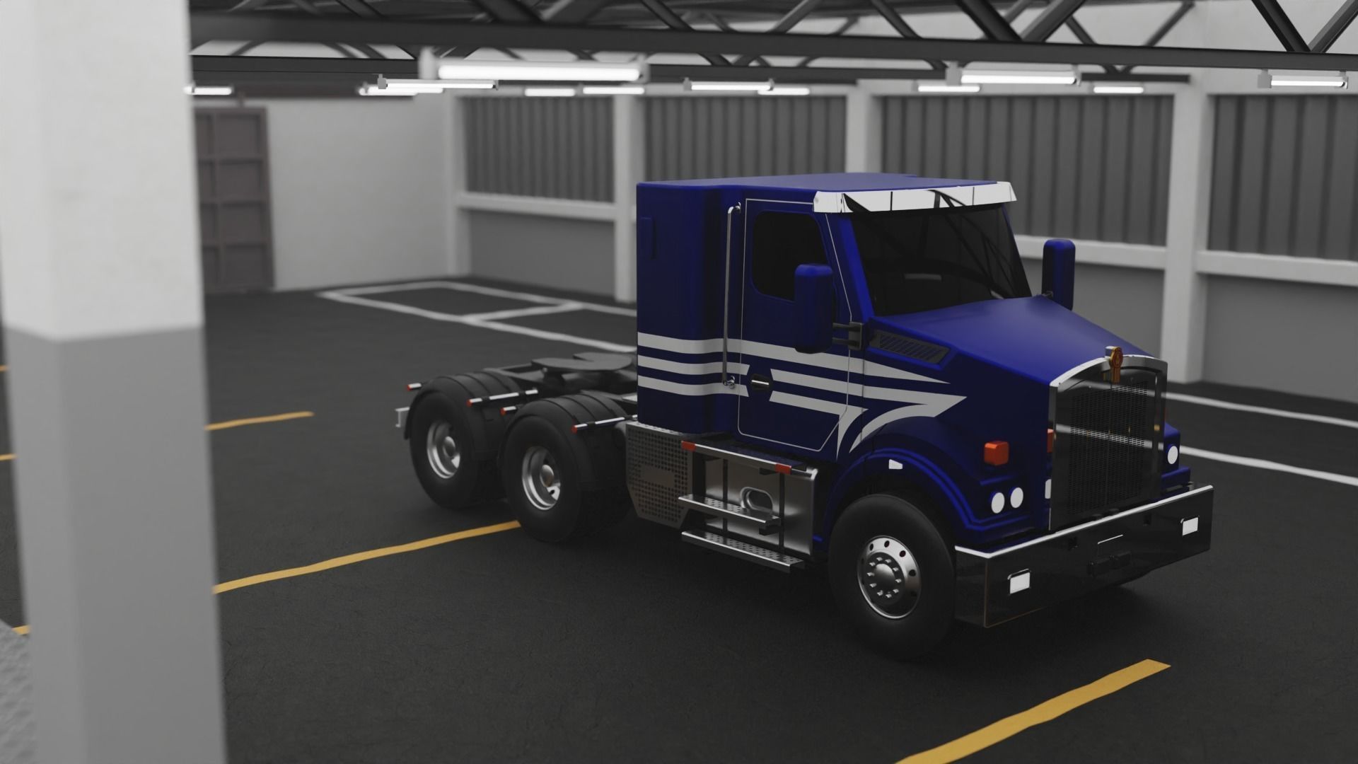 Kenworth T410SAR Truck Model Design 3D print model_10