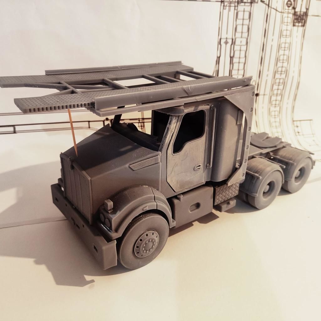 Kenworth T410SAR Truck Model Design 3D print model_7