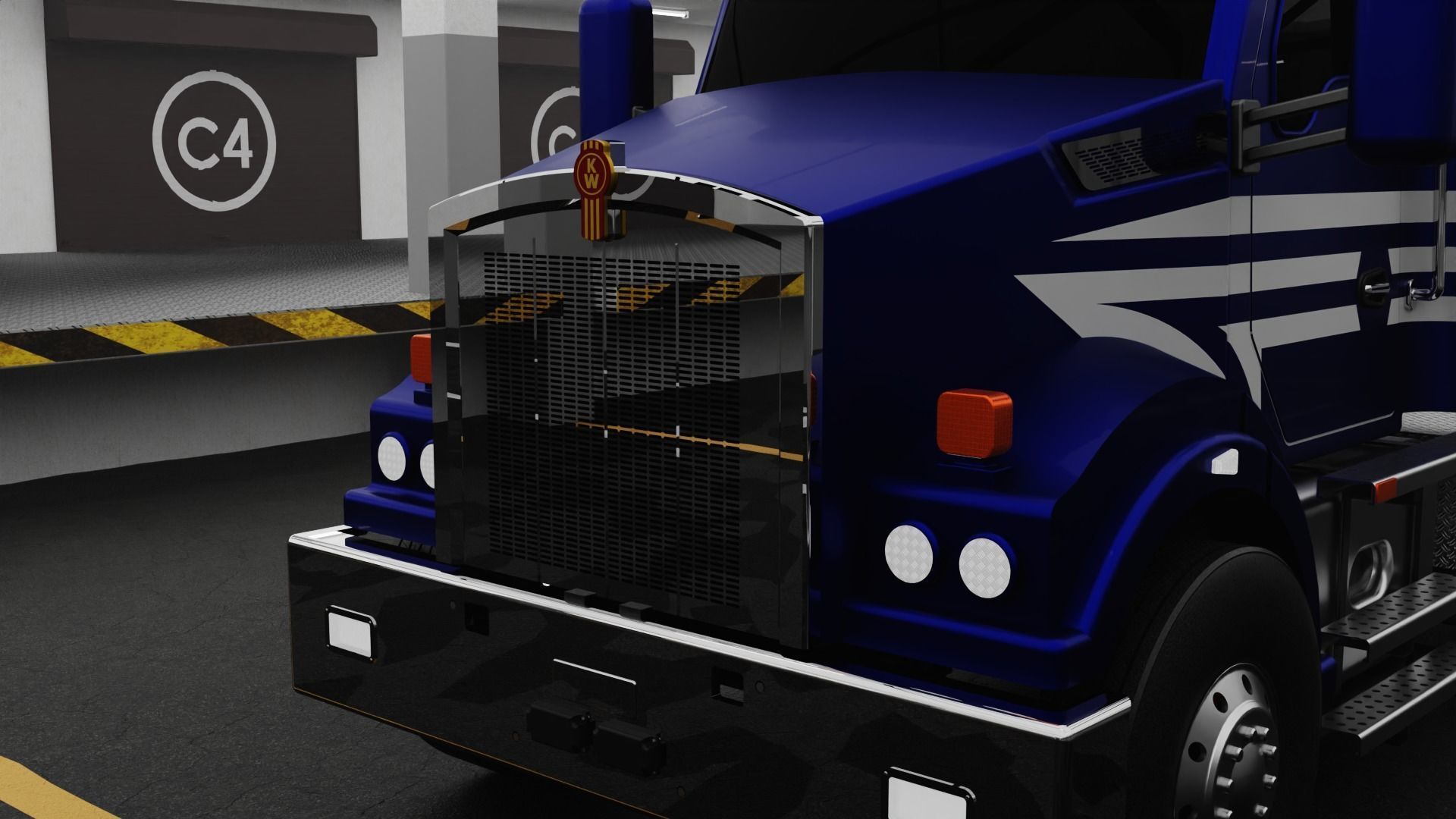 Kenworth T410SAR Truck Model Design 3D print model_15