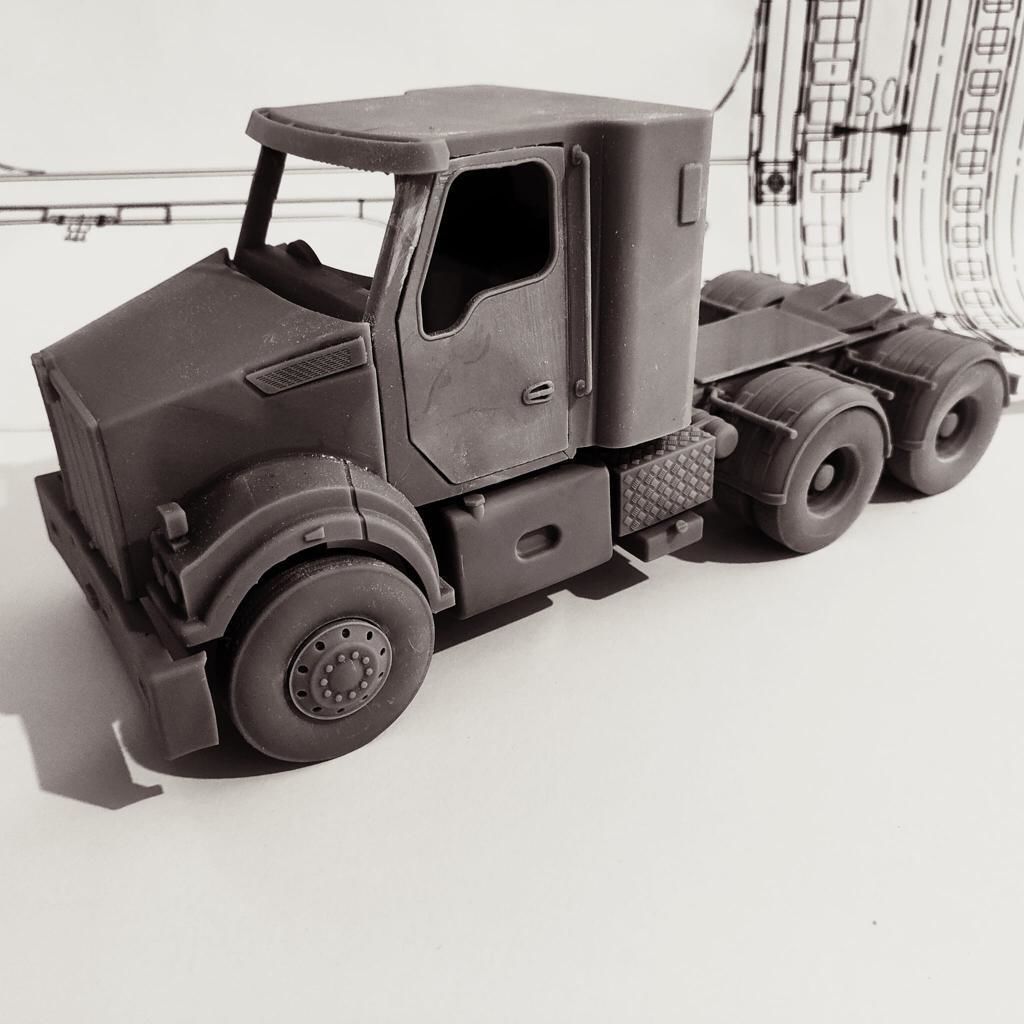 Kenworth T410SAR Truck Model Design 3D print model_25