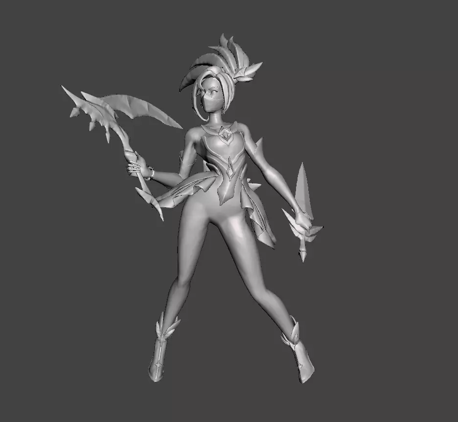 Star Guardian Akali 3D Model 3D print model_0