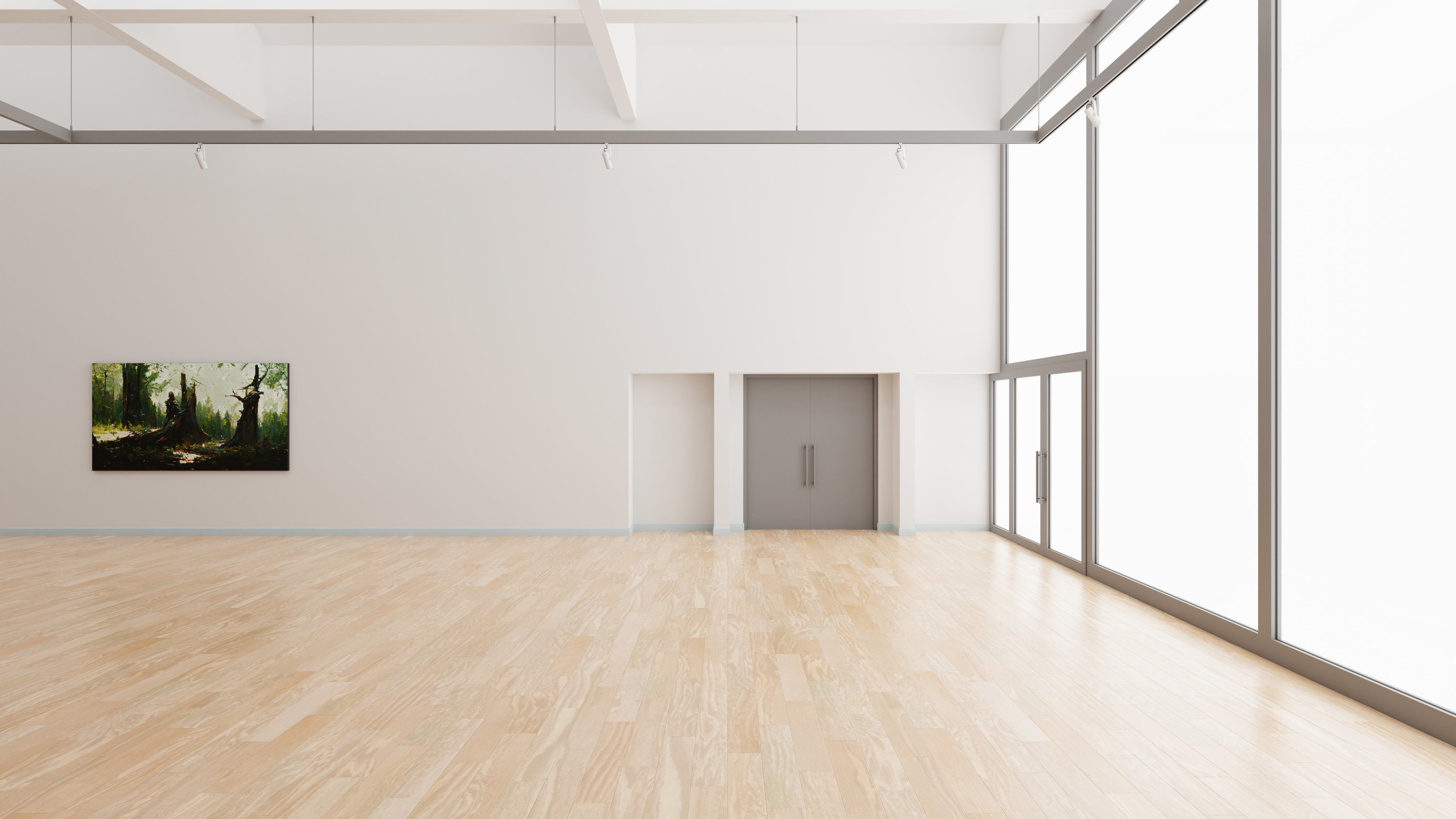 Art Museum Gallery Interior 34 Low-poly 3D model_4