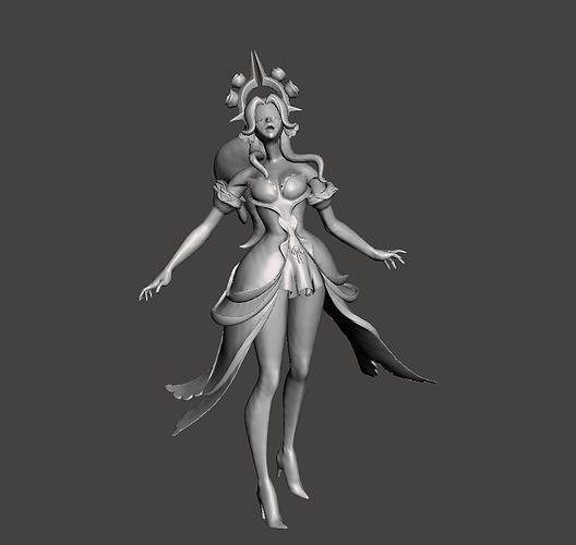 Withered Rose Syndra 3D Model 3D print model