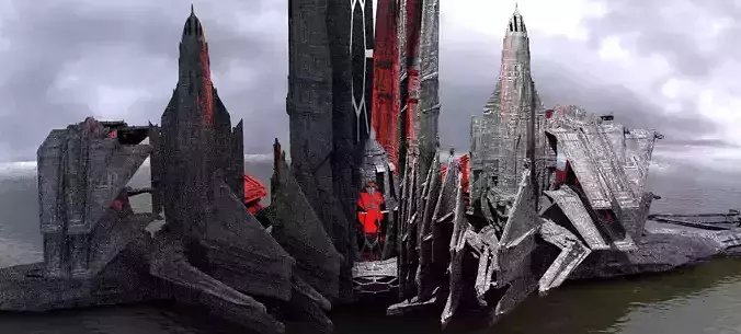 Ocean Base interceptor Kitbash Full