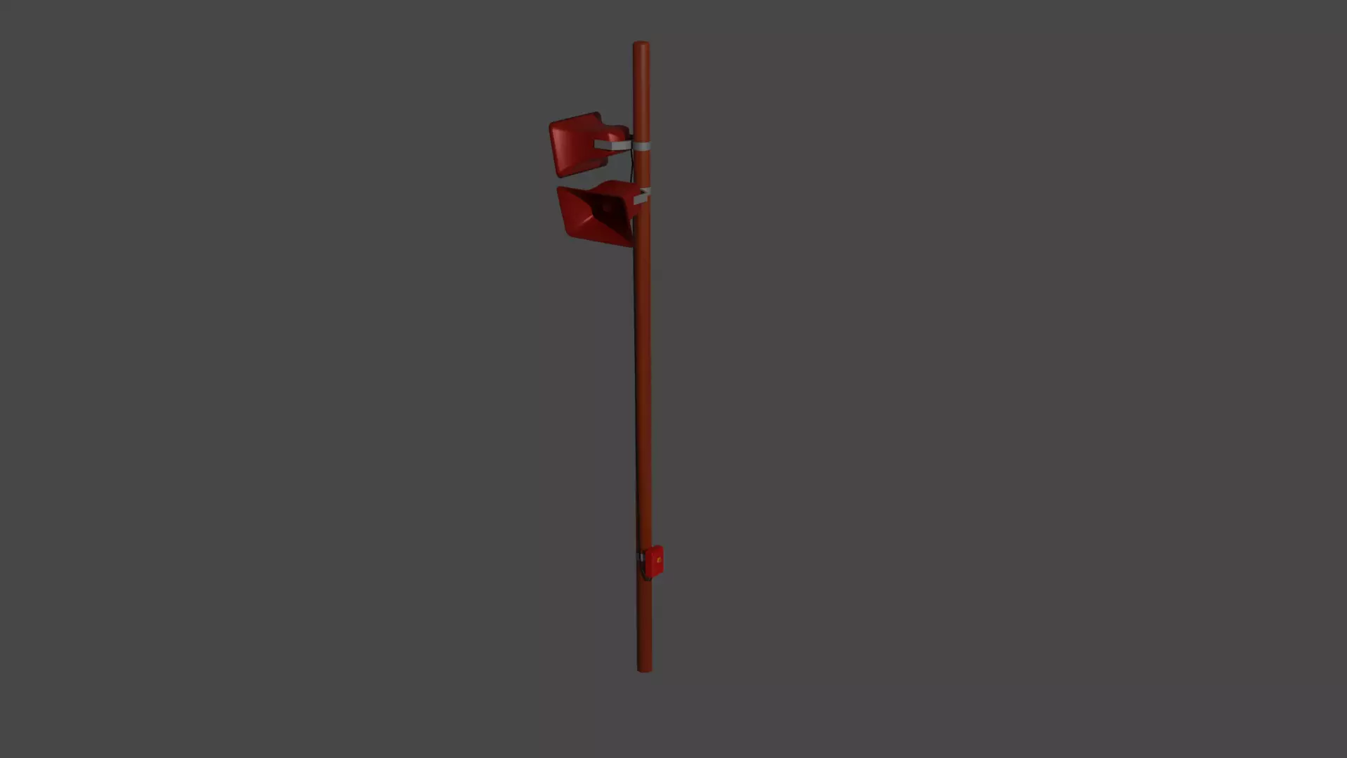 Siren traffic light Free 3D model_0