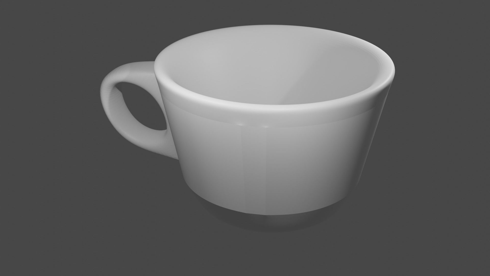 Cup and plate 3D model_1