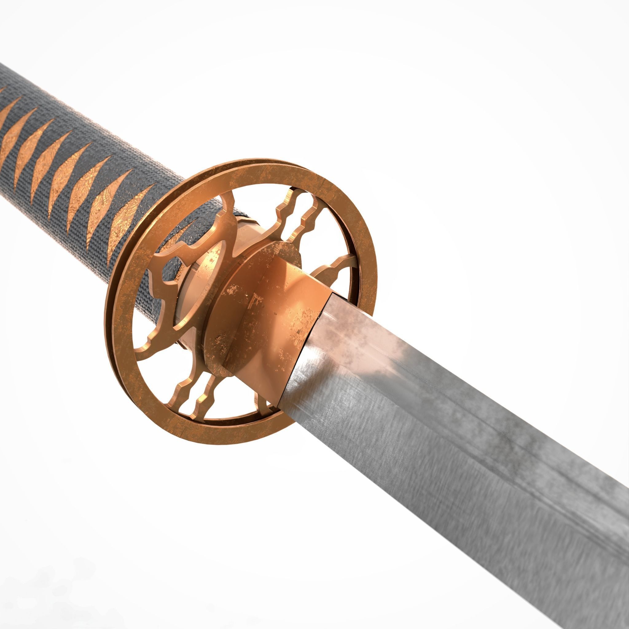 3D model Katana Sword Low-poly model VR / AR / low-poly | CGTrader