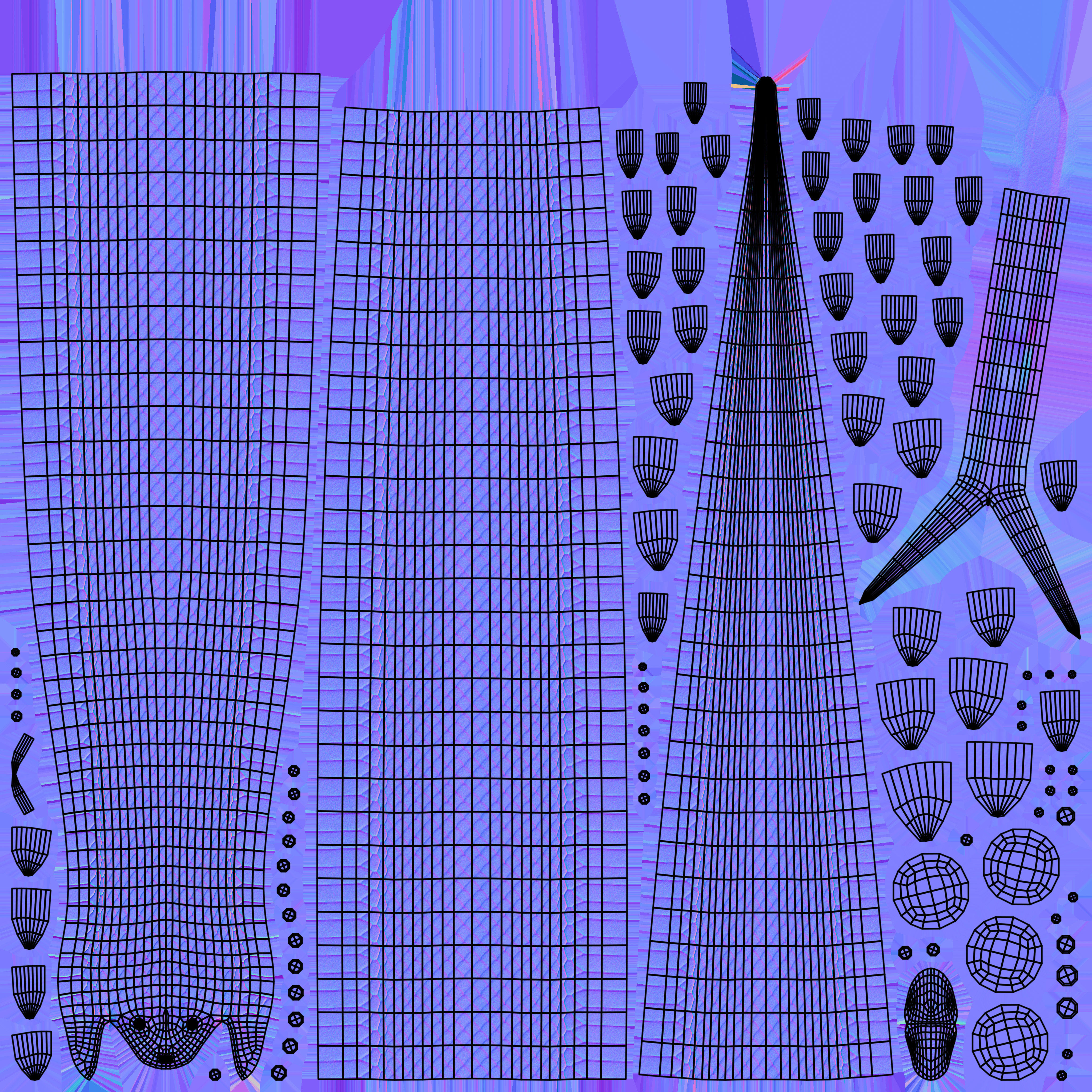 Snake Rigged and Animated 3D model_14