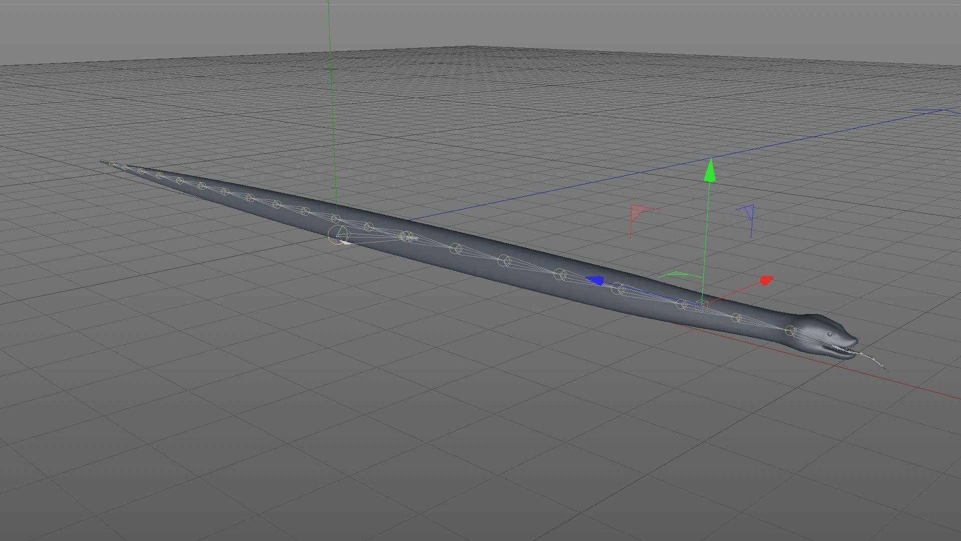 Snake Rigged and Animated 3D model_12