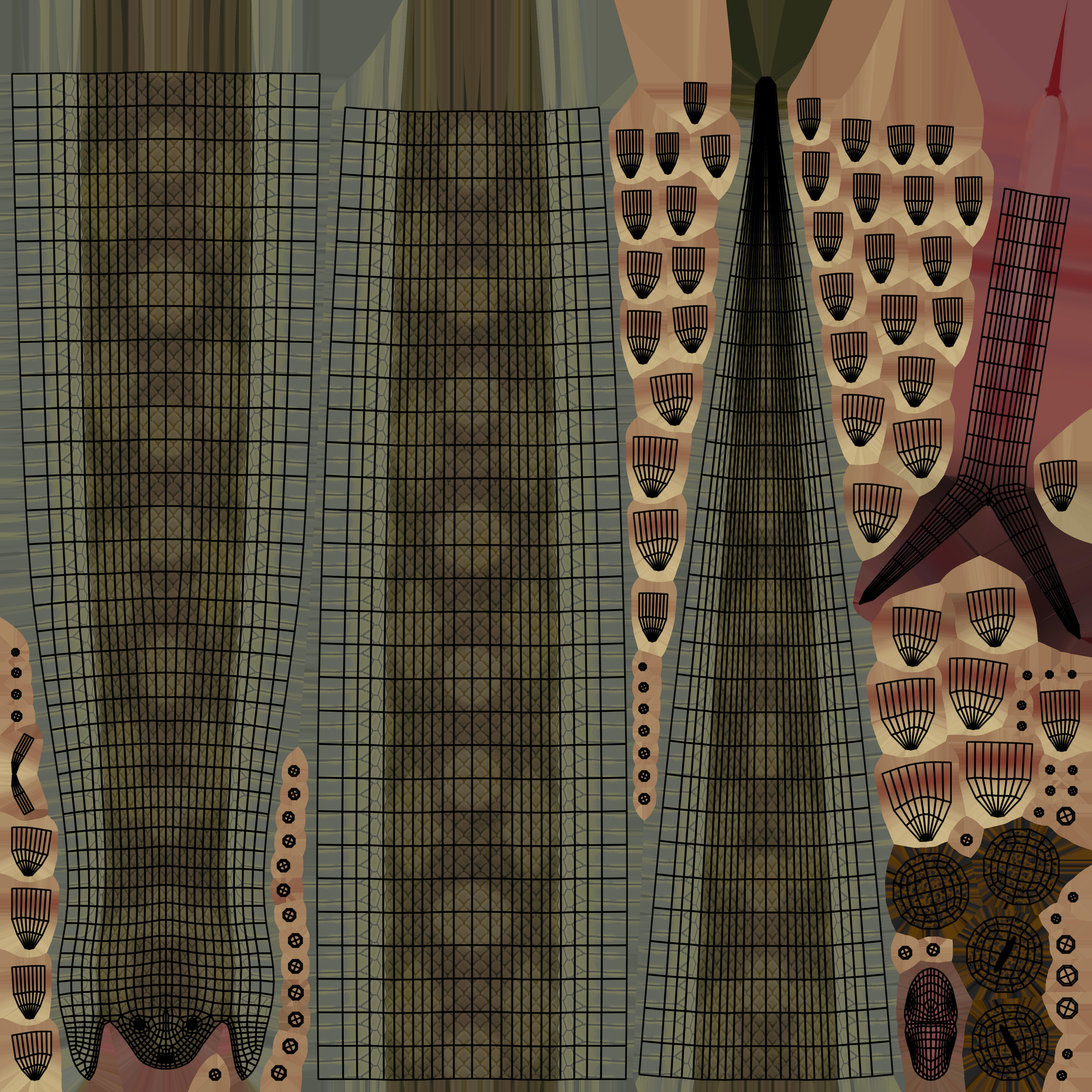 Snake Rigged and Animated 3D model_13