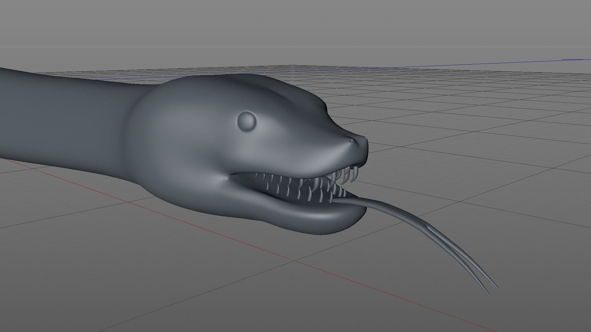Snake Rigged and Animated 3D model_9