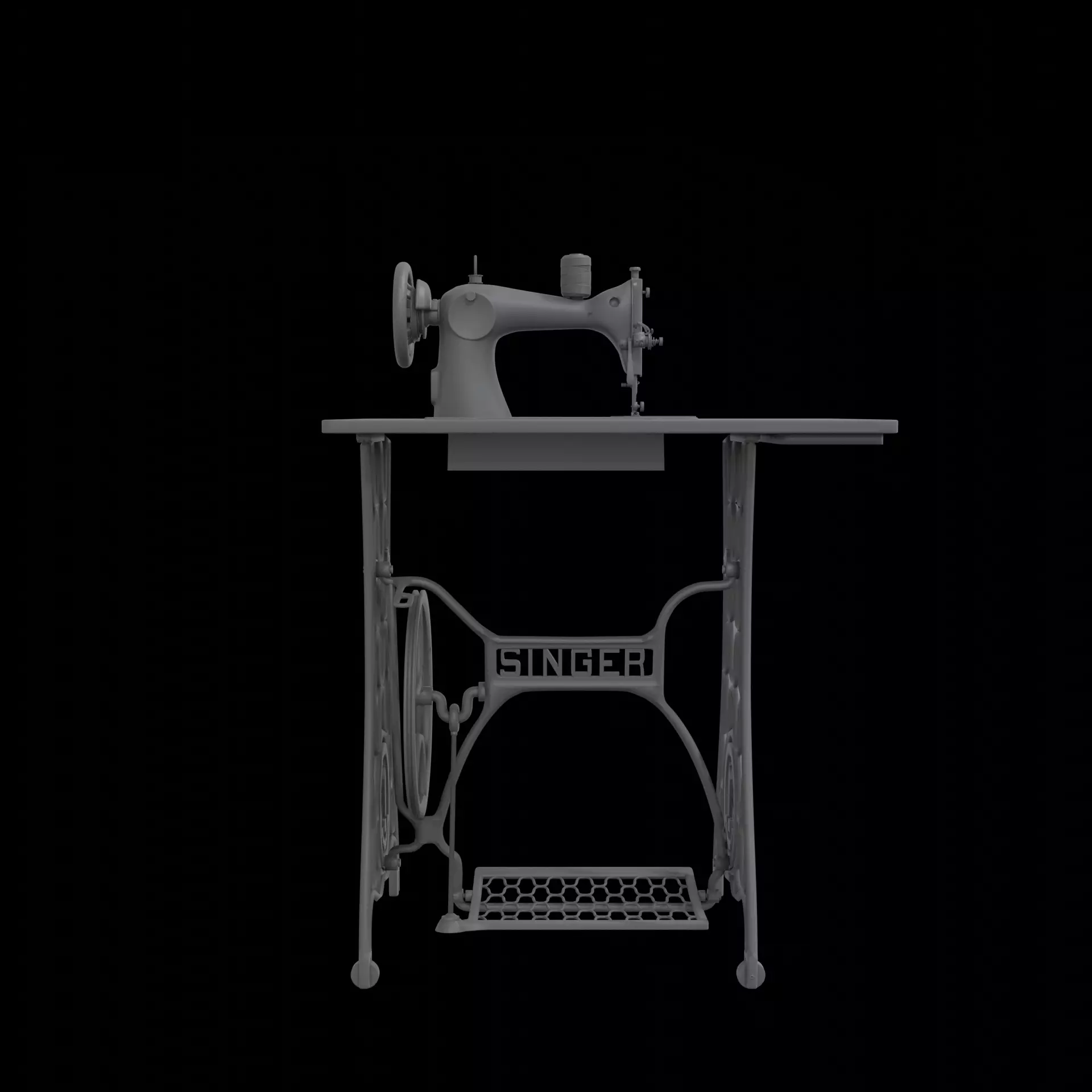 Sewing machine 3D print model